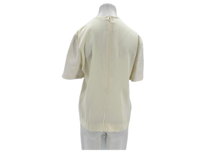 Marni T-Shirt aus Viskose in Ecru Beige - Ansicht 2