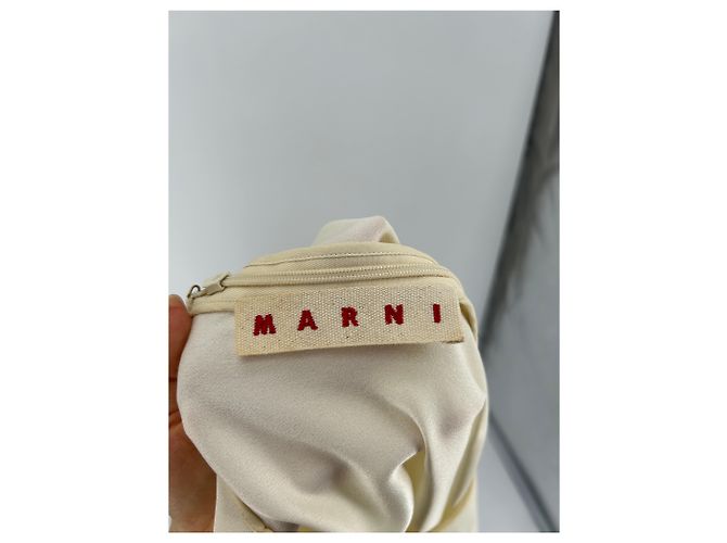 Marni T-Shirt aus Viskose in Ecru Beige - Ansicht 5