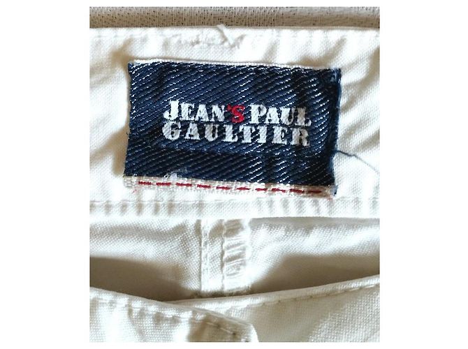 Jean Paul Gaultier Pantalón Casual Recto de Algodón Blanco - vista 2