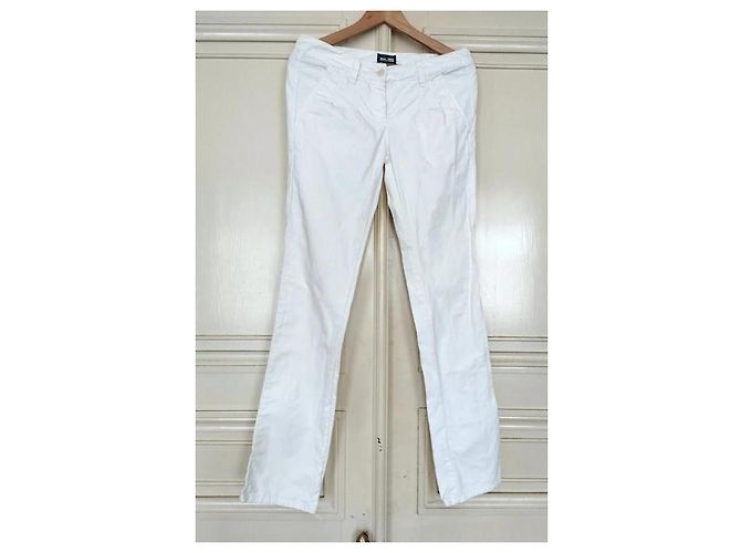 Jean Paul Gaultier Pantalón Casual Recto de Algodón Blanco - vista 5