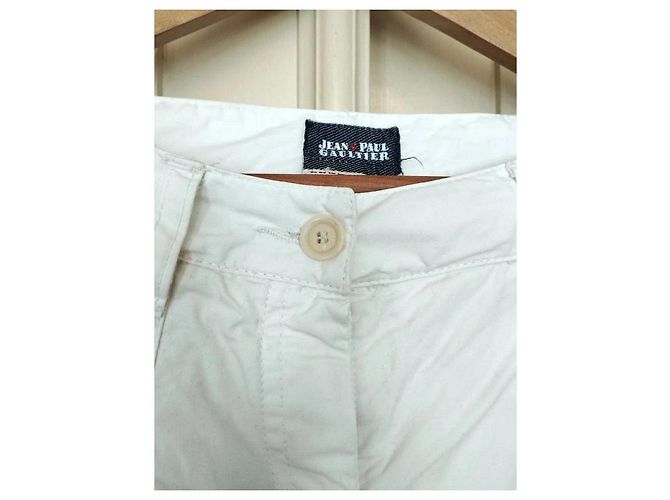 Jean Paul Gaultier Pantalón Casual Recto de Algodón Blanco - vista 6