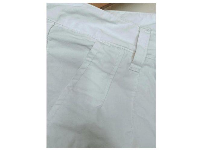 Jean Paul Gaultier Pantalón Casual Recto de Algodón Blanco - vista 7