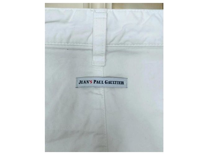 Jean Paul Gaultier Pantalón Casual Recto de Algodón Blanco - vista 9