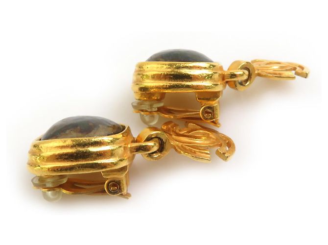 Orecchini a clip dorati Chanel D'oro - vista 2