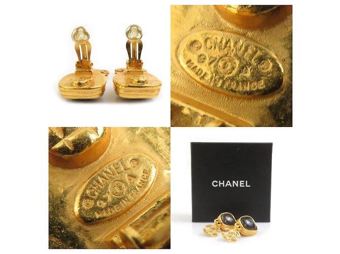 Orecchini a clip dorati Chanel D'oro - vista 5