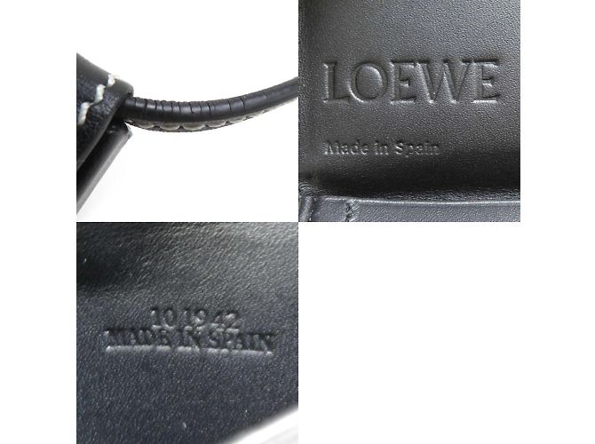 Schwarze Lederbörse/Münzcase von Loewe - Ansicht 5