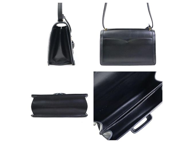 Borsa a spalla in pelle nera Loewe Nero - vista 2