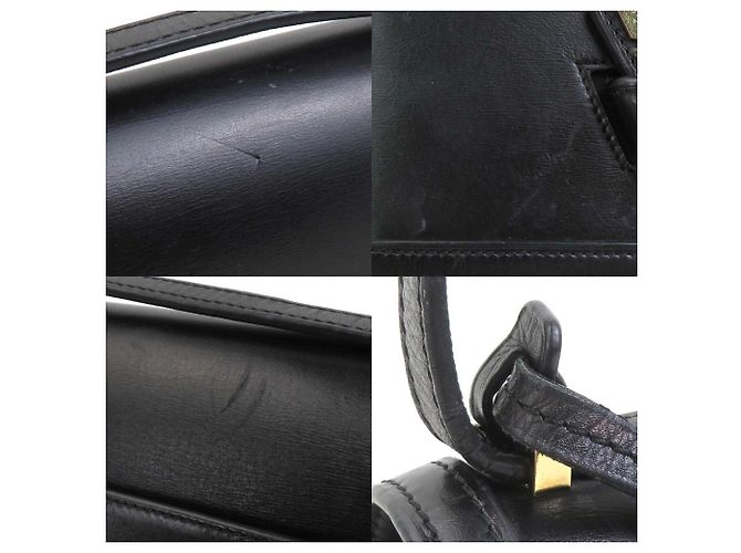 Borsa a spalla in pelle nera Loewe Nero - vista 4