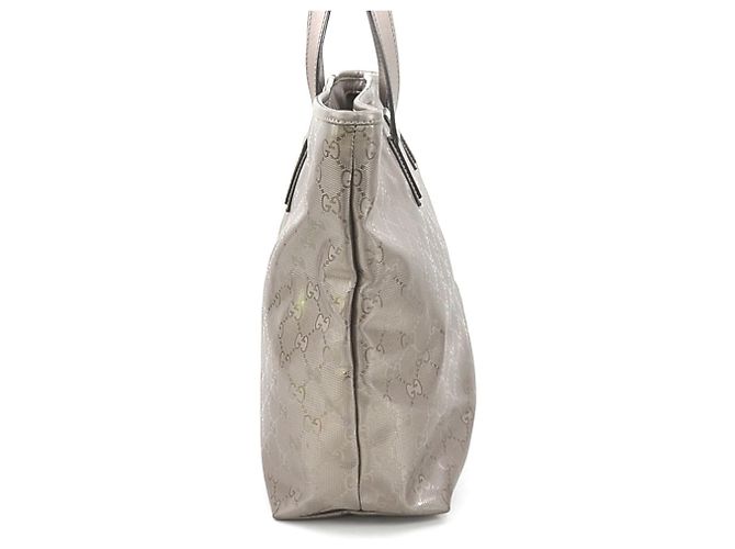 Borsa Gucci GG Stampata in Marrone Metallico - vista 2