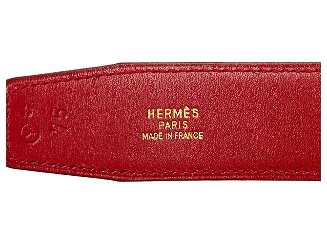Reversibler Constance H Gürtel aus blauem Leder von Hermès Marineblau - Ansicht 4