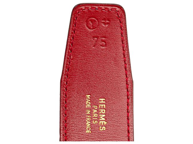 Reversibler Constance H Gürtel aus blauem Leder von Hermès Marineblau - Ansicht 5