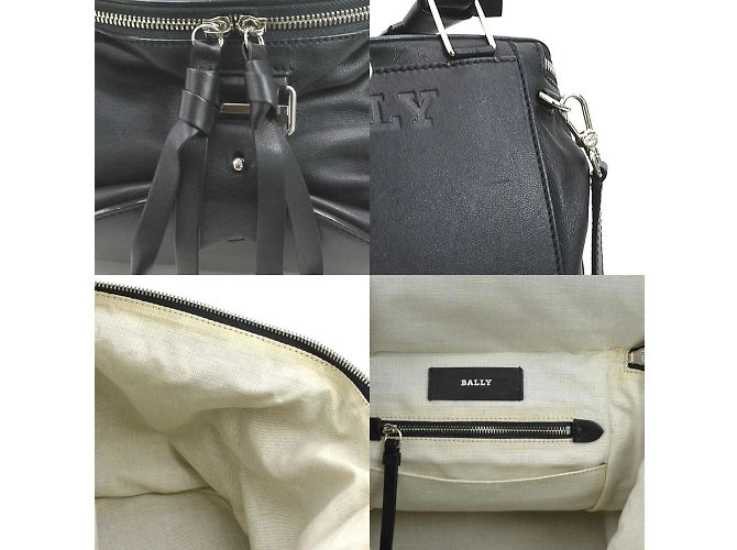 BALLY HARRYET SM Borsa a Spalla in Pelle Nero - vista 4