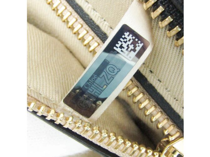 Borsa tote in pelle e suede blu scuro Chloé Blu navy - vista 12