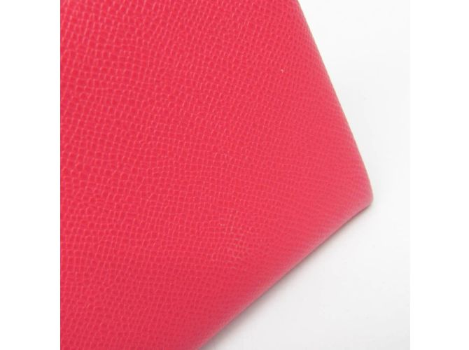 Hermès Hermes Calvi Duo Leather Card Case in Ruby Red - view 7