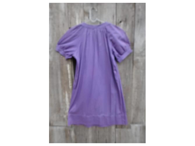 Vestido Sandro de algodón morado Púrpura - vista 3