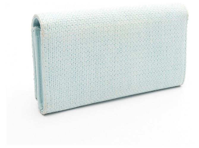 Chanel Deauville Bi-Fold Langbörse Blau - Ansicht 3