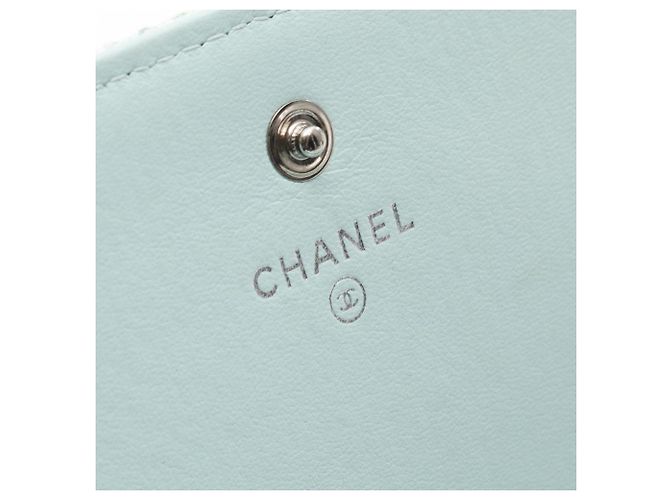 Chanel Deauville Bi-Fold Langbörse Blau - Ansicht 5