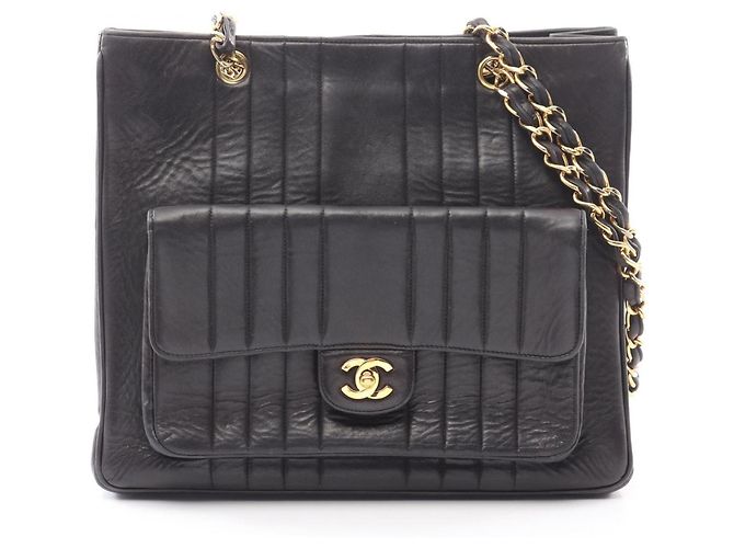 Borsa Tote Chanel Mademoiselle Nero - vista 2