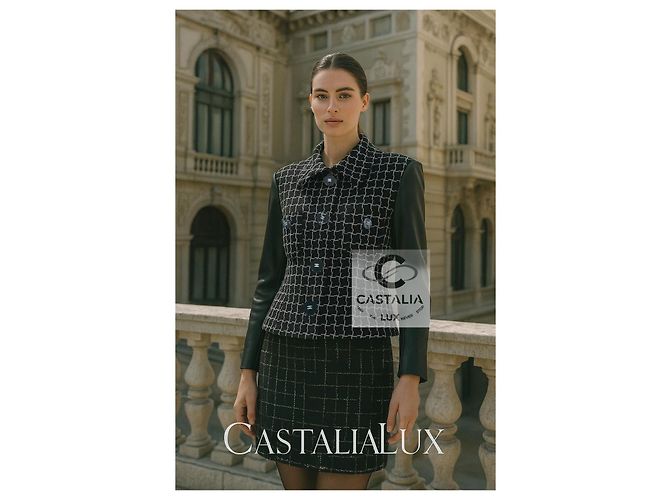 Chanel Kosmopolitische schwarze Tweedjacke 40 FR 13K$ - Ansicht 4