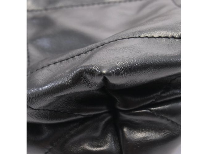 Chanel 22 Tote Bag aus schwarzem Leder - Ansicht 7