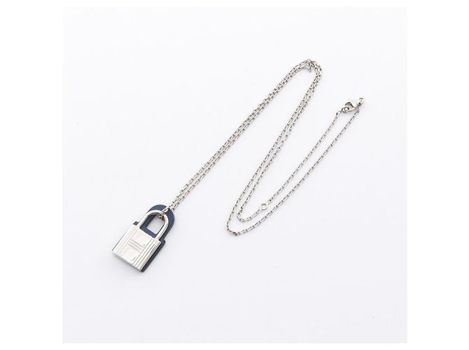 Hermès Collana Hermes Kelly in Acciaio Inossidabile Argento Metallico - vista 5