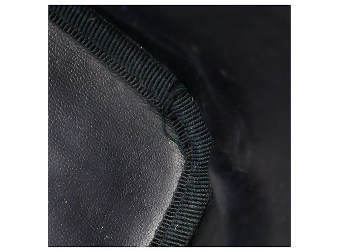 Pochette Vanity Chanel Vintage in Pelle di Agnello Nera Nero - vista 12