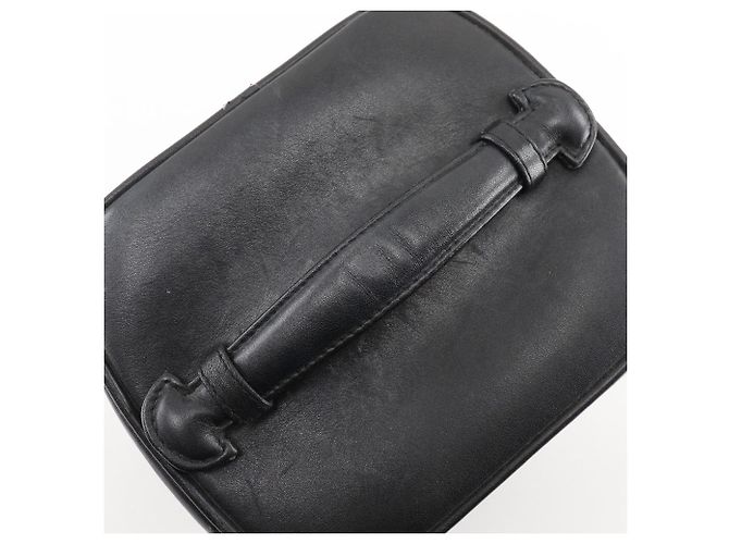 Pochette Vanity Chanel Vintage in Pelle di Agnello Nera Nero - vista 5
