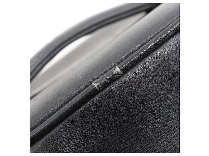 Pochette Vanity Chanel Vintage in Pelle di Agnello Nera Nero - vista 8