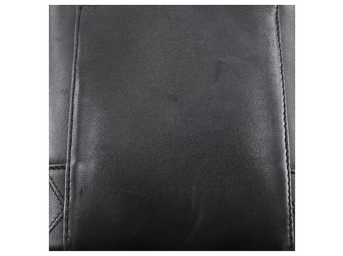 Pochette Vanity Chanel Vintage in Pelle di Agnello Nera Nero - vista 9