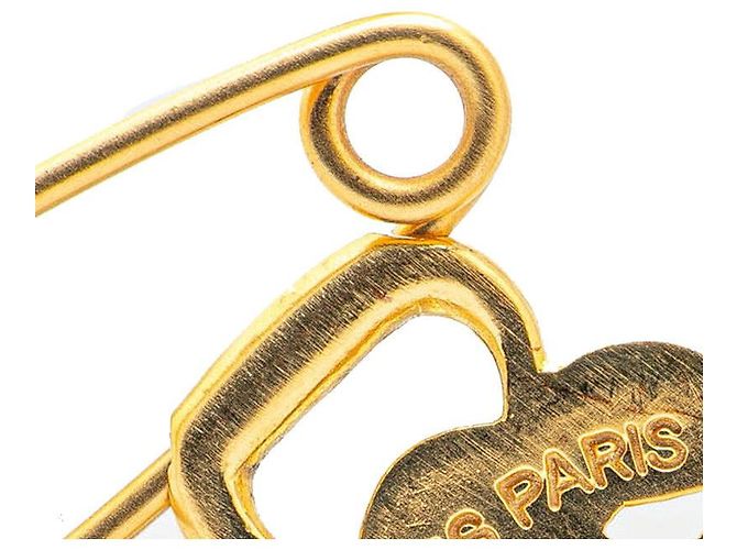 Hermès Hermes goldplattierte Brosche mit Pferdemotiv Golden - Ansicht 3
