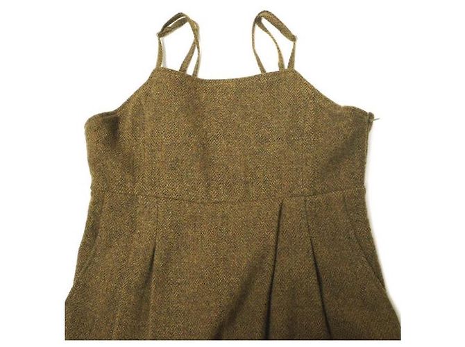 Autre Marque Tweed-Jumpsuit LEINWANDE Braun - Ansicht 4