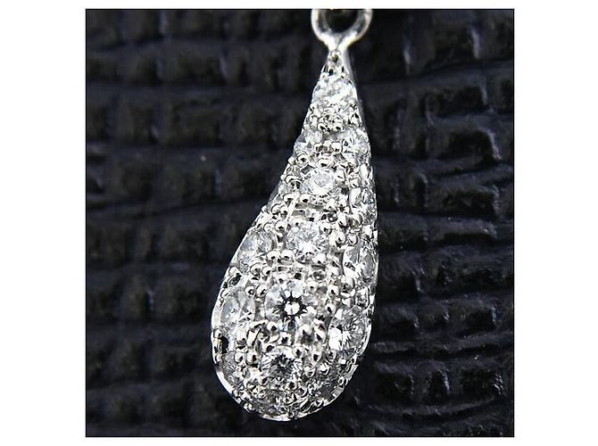 Autre Marque Collana con motivo a goccia di diamante PT850×PT900 - vista 9