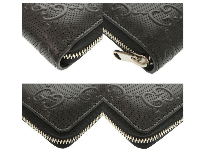 Gucci GG Embossed Black Long Wallet - view 5