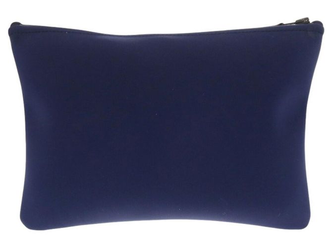 Hermès Hermes Neoban MM Nylon Polyurethane Pouch Blue - view 4