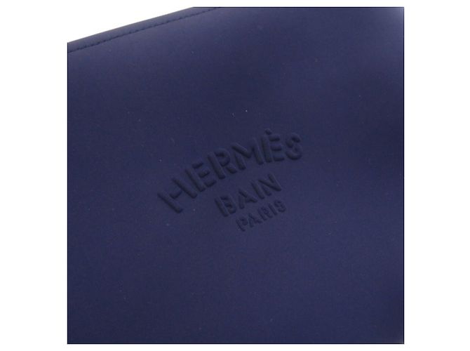 Hermès Hermes Neoban MM Nylon Polyurethane Pouch Blue - view 7