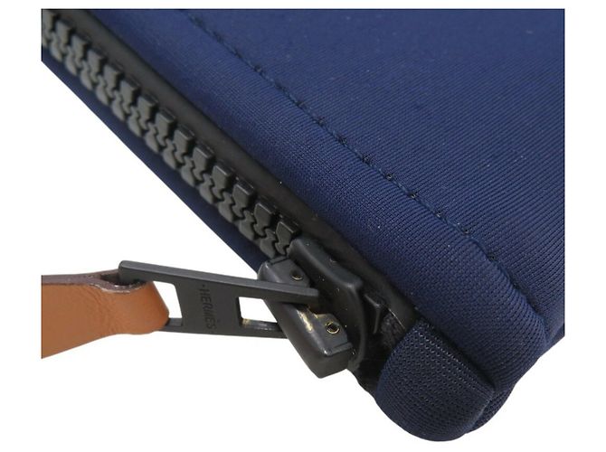 Hermès Hermes Neoban MM Nylon Polyurethane Pouch Blue - view 8