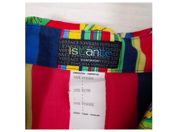Gianni Versace Istante by Versace camicia vintage anni '80 Multicolore - vista 3