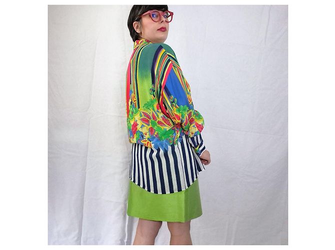Gianni Versace Istante by Versace camicia vintage anni '80 Multicolore - vista 5