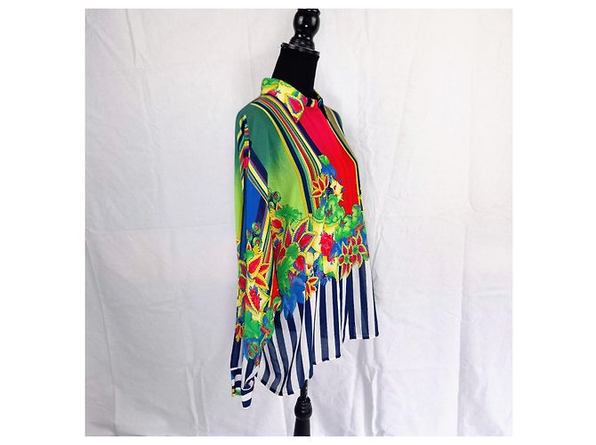 Gianni Versace Istante by Versace camicia vintage anni '80 Multicolore - vista 8