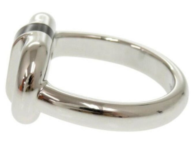 Ring Hermès Anillo Maillon Hermes Negro Plata - vista 4