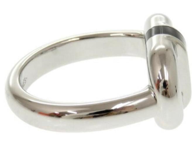 Ring Hermès Anillo Maillon Hermes Negro Plata - vista 5