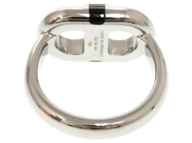 Ring Hermès Anillo Maillon Hermes Negro Plata - vista 6
