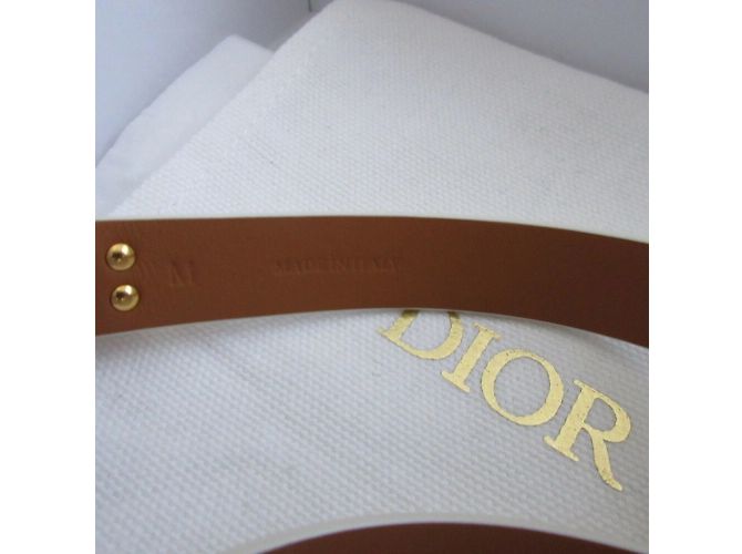 Bracciale in pelle avorio Christian Dior Crudo - vista 6