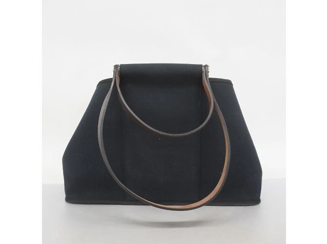 Hermès Borsa Tote Hermes Cabag Elan PM Toile Officier Nero - vista 15