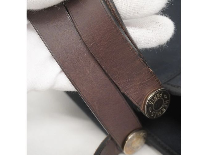 Hermès Borsa Tote Hermes Cabag Elan PM Toile Officier Nero - vista 6