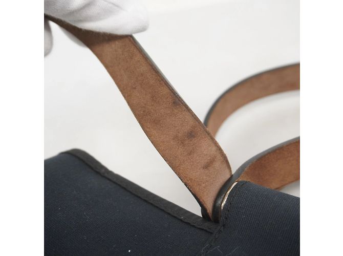 Hermès Borsa Tote Hermes Cabag Elan PM Toile Officier Nero - vista 8
