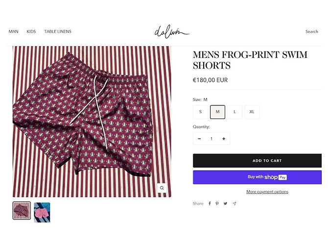 Autre Marque Dalwin Designs Herren Badehose mit Froschprint Mehrfarben - Ansicht 5