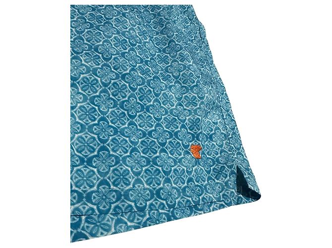 Autre Marque Gallo Herren Badehose Hellblau mit Batikmuster - Ansicht 5