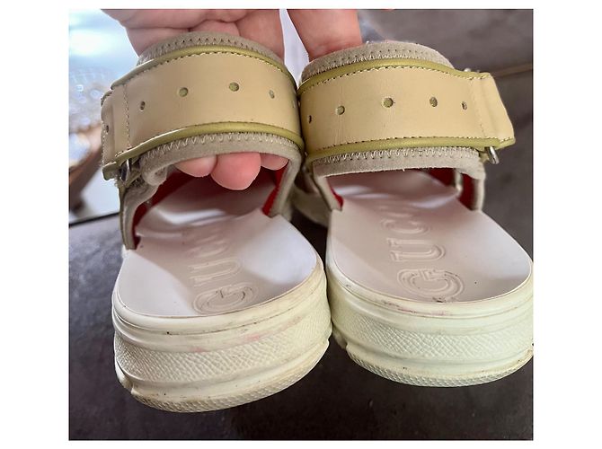 Sandali Gucci in pelle rosa - vista 8