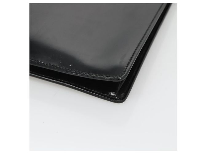 GUCCI Dokumententasche Lackleder Schwarz Auth am8564 - Ansicht 15